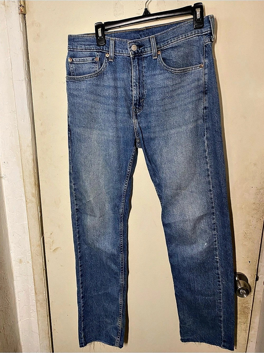 Levi's 505 Straight Leg Jeans Blue Waist 32 Length 32